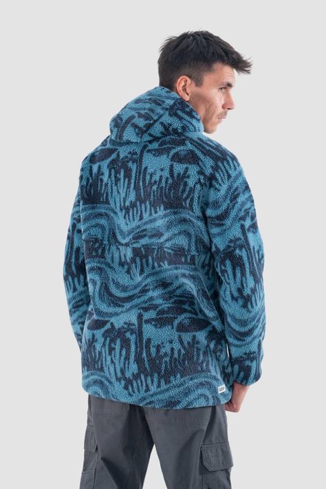 Polerón Chiporro Hombre Hood Morro Teal-1