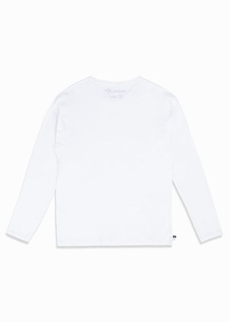 Polera Hombre Manga Larga Daily Blanca-3