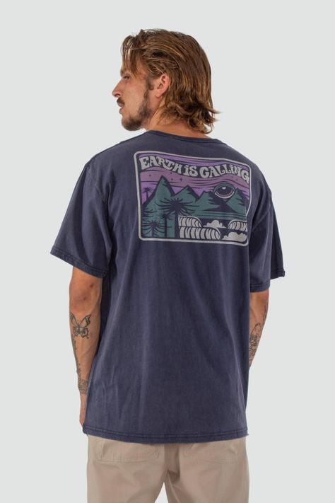 Polera Hombre Earth Navy-1