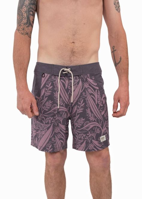 Traje de Baño Boardshort Leaf Gris-0