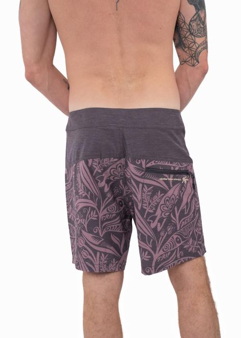 Traje de Baño Boardshort Leaf Gris-1