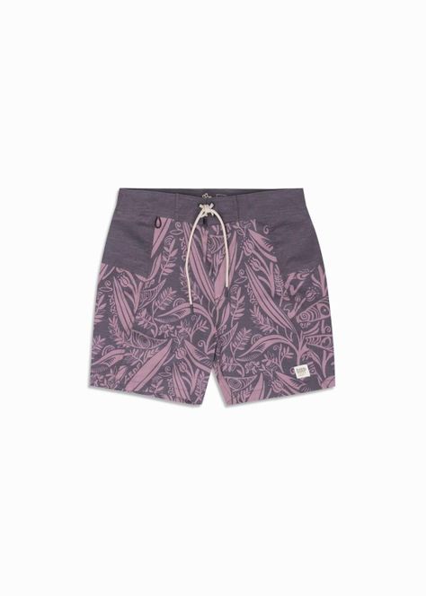 Traje de Baño Boardshort Leaf Gris-2