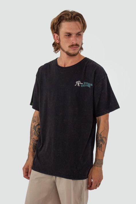 Polera Hombre Earth Negra-0