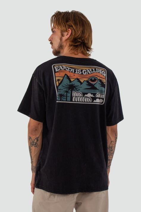 Polera Hombre Earth Negra-1