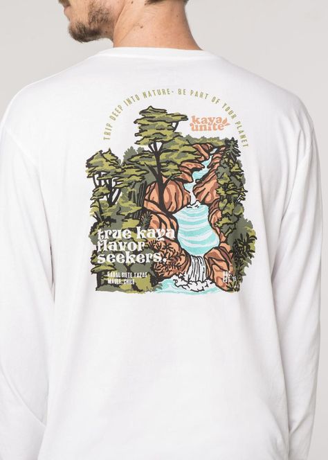 Polera Hombre Manga Larga Organic Cotton 7 Tazas Blanca-3