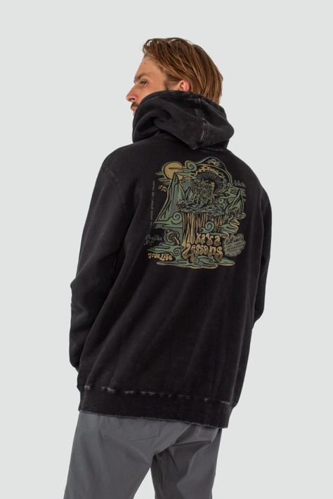 Polerón Hombre Hoodie True Life Negro-1