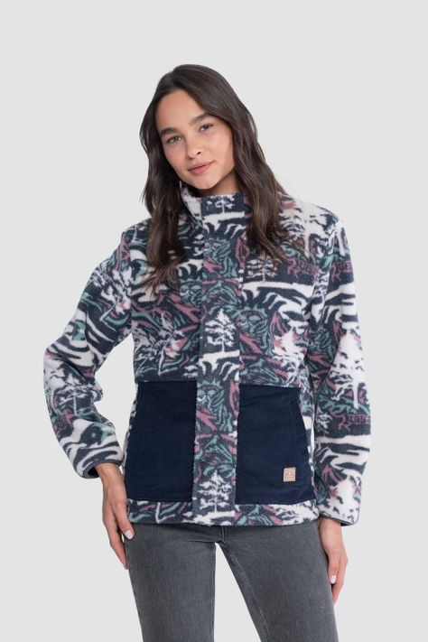 Polerón Chiporro Mujer Hazy Navy-0