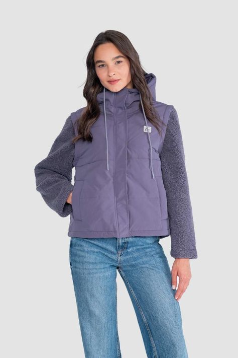 Chaqueta Mujer 2 en 1 Tara - Malva-0