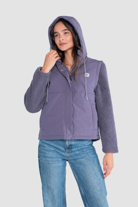 Chaqueta Mujer 2 en 1 Tara - Malva-2