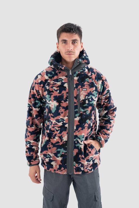 Polerón Chiporro Hombre Shaggy Grizzly Reversible Navy-1