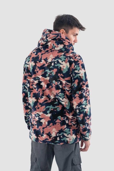 Polerón Chiporro Hombre Shaggy Grizzly Reversible Navy-4