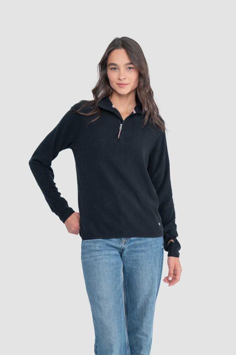 Micropolar Cipress Mujer - Negro-2