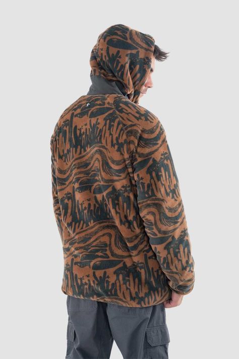 Polerón Chiporro Hombre Shaggy Grizzly Reversible Camel-5