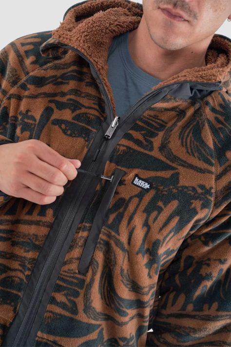 Polerón Chiporro Hombre Shaggy Grizzly Reversible Camel-6