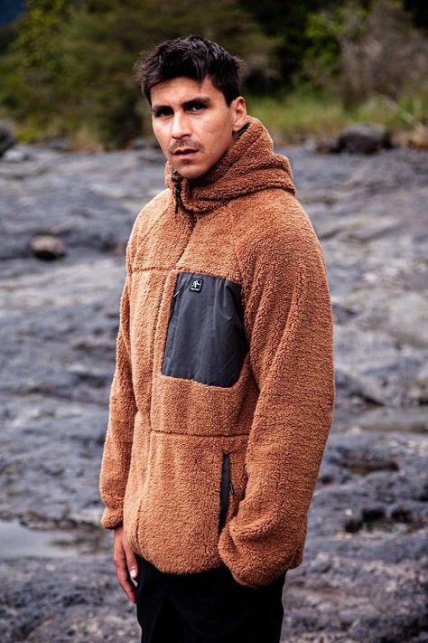 Polerón Chiporro Hombre Shaggy Grizzly Reversible Camel-8