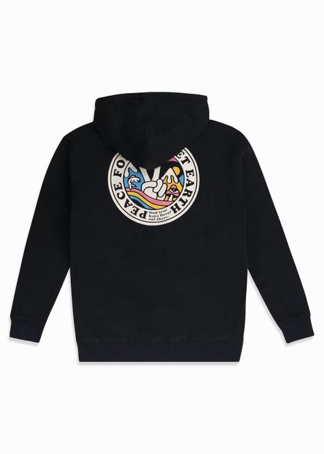 Polerón Hombre Full Zip Planet Negro-3