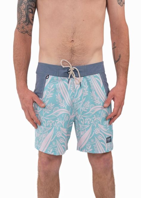 Traje de Baño Boardshort Leaf Calipso-0