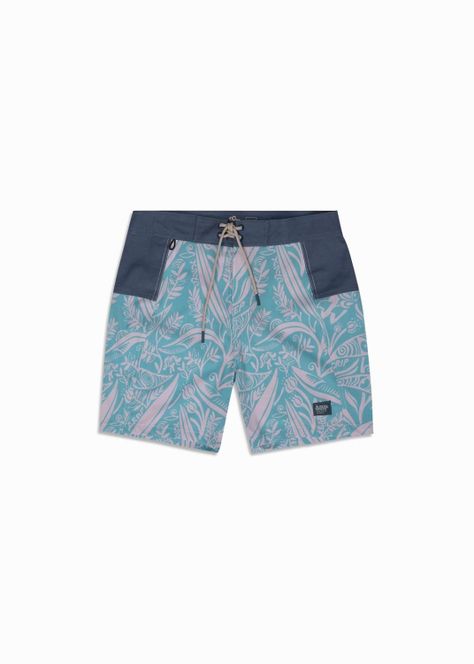 Traje de Baño Boardshort Leaf Calipso-2