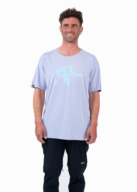 Polera Hombre Orgánica Aqua Purple-0