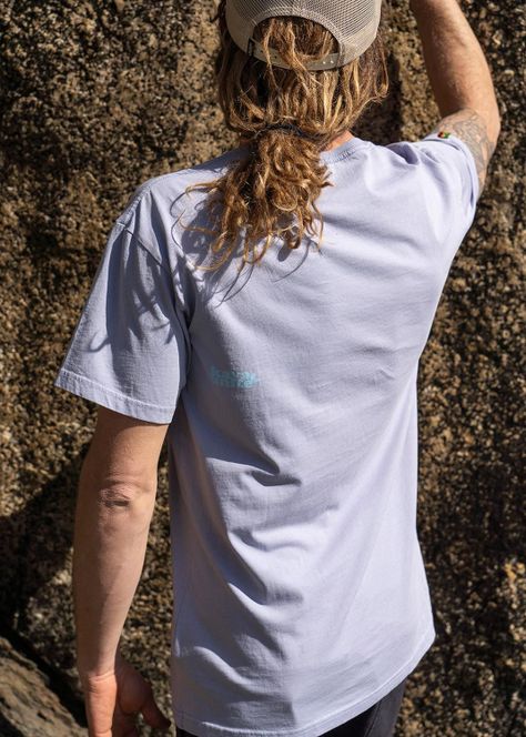 Polera Hombre Orgánica Aqua Purple-5
