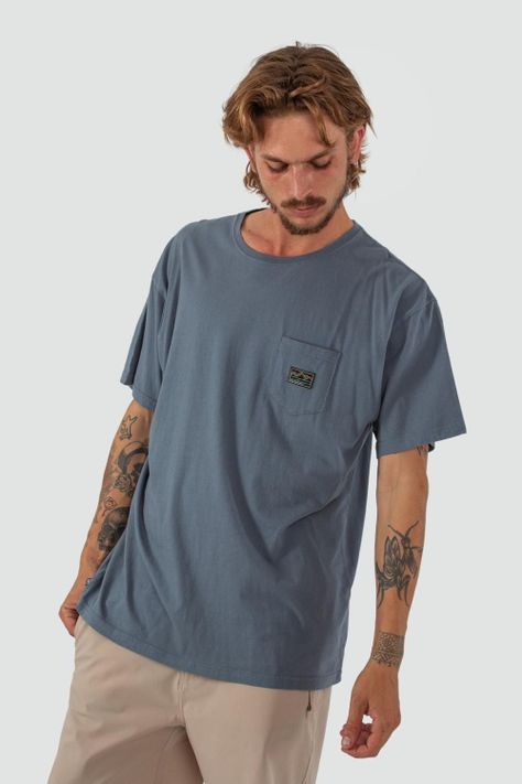 Polera Hombre Woven Verde-0