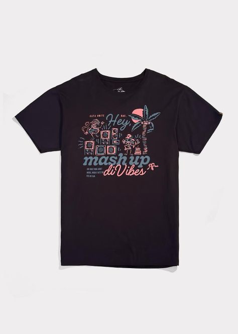 Polera Hombre Vibes Black Peach-1