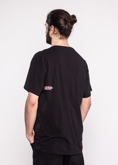 Polera Hombre Vibes Black Peach-2