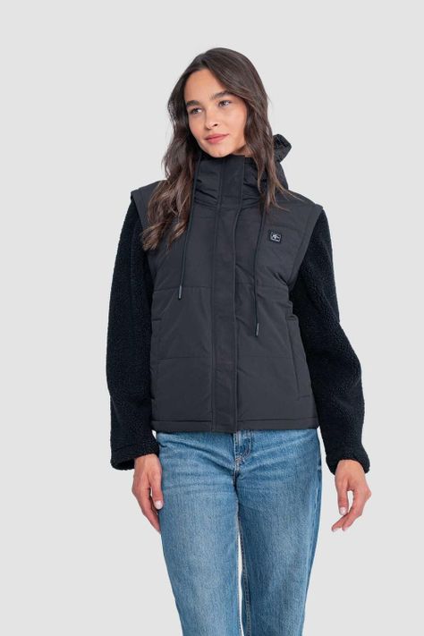 Chaqueta Mujer 2 en 1 Tara - Negra-0