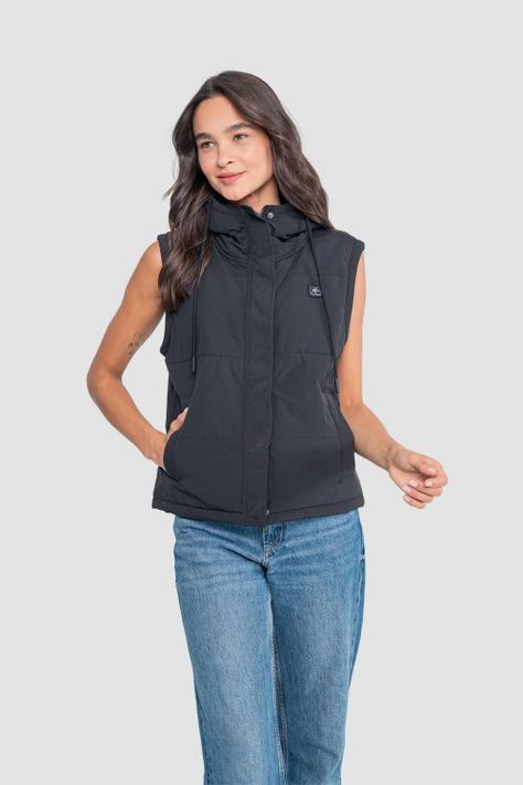 Chaqueta Mujer 2 en 1 Tara - Negra-3