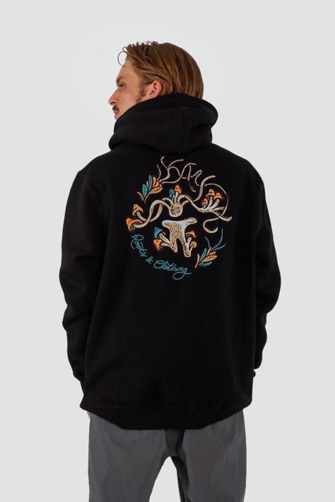 Polerón Hombre Hoodie Roots Negro-1