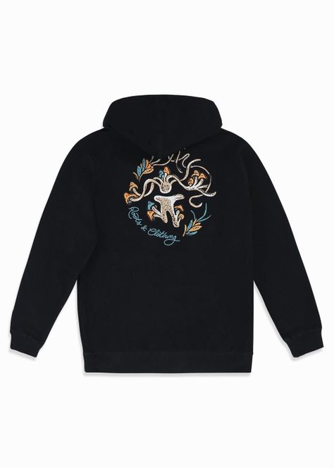 Polerón Hombre Hoodie Roots Negro-3