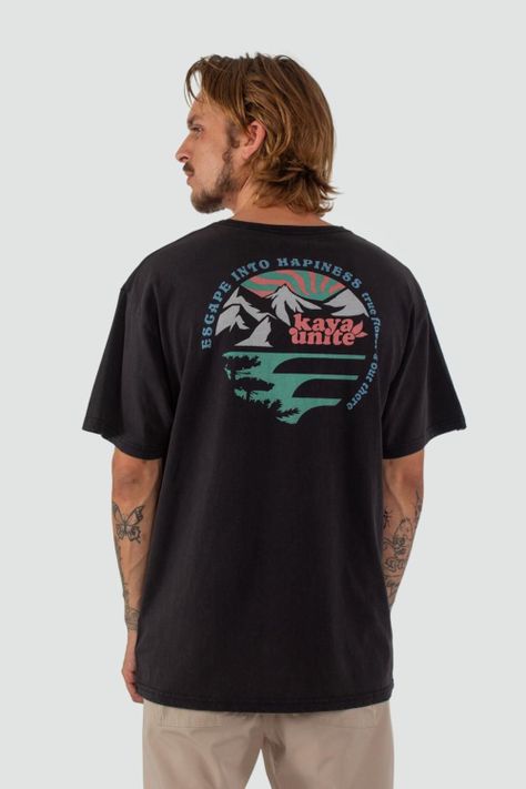 Polera Hombre Escape Negra-1