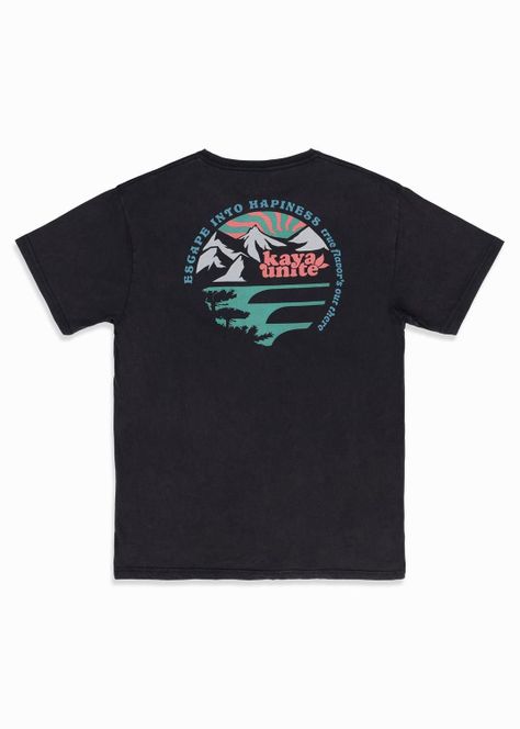 Polera Hombre Escape Negra-3