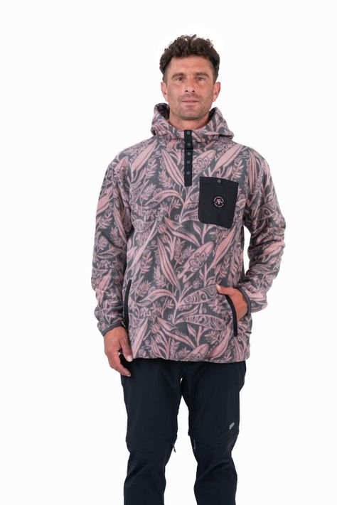Polar Hombre Half Zip Hood Leaf Marengo-0