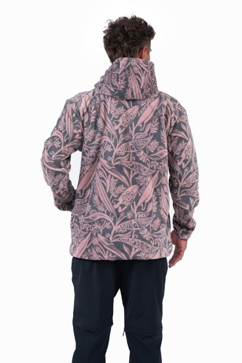 Polar Hombre Half Zip Hood Leaf Marengo-1