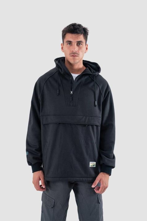 Chaqueta Cortaviento Hombre Surazo Hood Negro-0