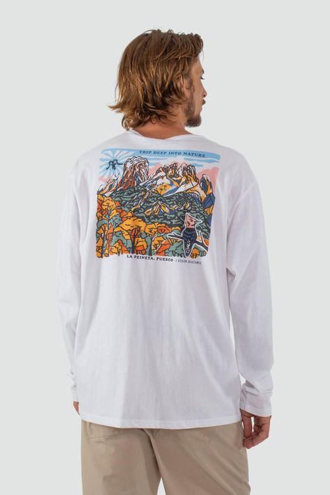 Polera Hombre Manga Larga Puesco Blanca-1