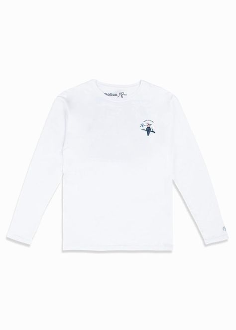 Polera Hombre Manga Larga Puesco Blanca-2