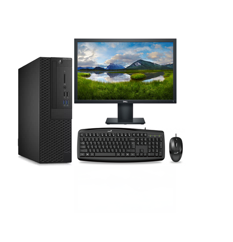 KIT MONITOR + PC DELL 3050 SFF i5- 8GB 256GB SSD Reacondicionado Gra-0