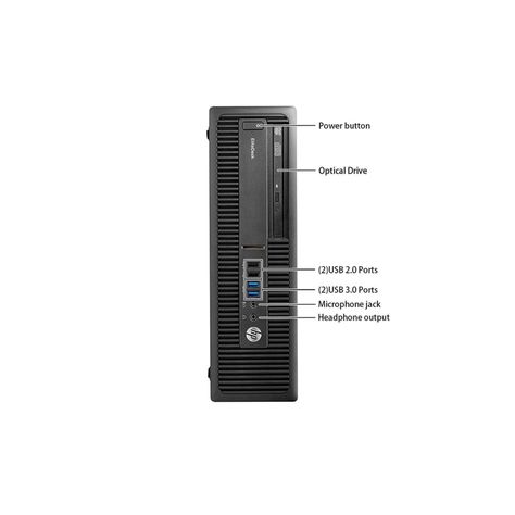 PC HP 600 G2 SFF i7 8GB 256GB SSD + Teclado & Mouse Reacondicionado Grado A-2