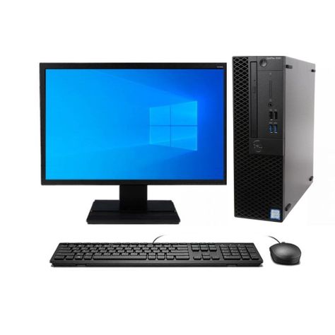 KIT MONITOR + PC DELL Optiplex 3060 SFF (i5-8va 16GB 512GB SSD) + Teclado & Mouse Reacondicionado -0