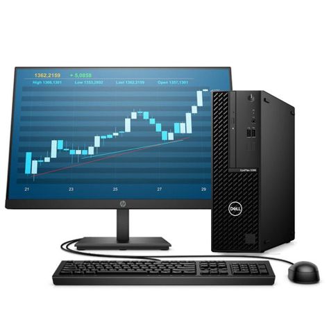 KIT MONITOR + PC Dell Optiplex 3090 SFF (i5-10ma 8GB 256GB SSD) Reacondicionado Grado A-0