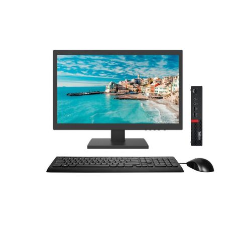 KIT MONITOR + MINI PC LENOVO M710Q (i5-7ma 16GB 256GB SSD) Reacondicionado Grado A-0