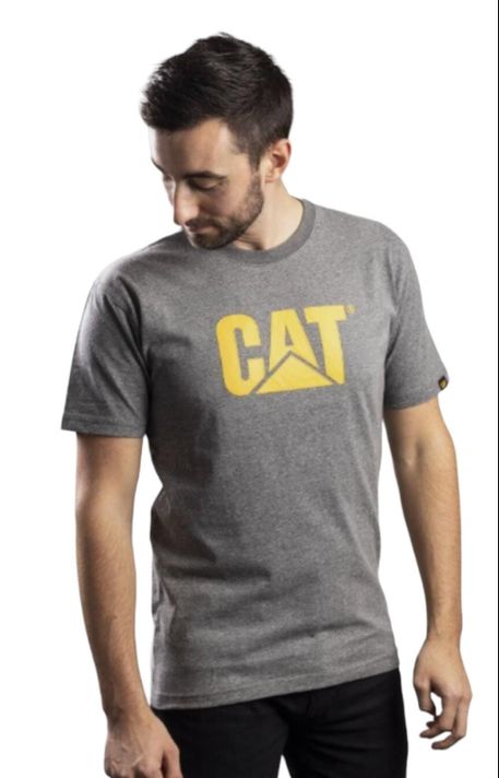  POLERA DE HOMBRE CATERPILLAR TALLA L COLOR GRIS COD 2547-0