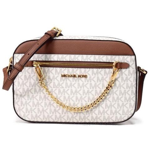  CROSSBODY MICHAEL KORS MODELO JET SET COLOR VAINILLA COD. 4491-0