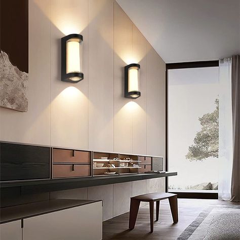 Aplique Pared Exterior Impermeable Moderna Jardin Porche Lau-1
