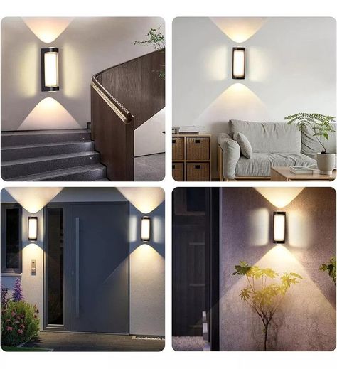 Aplique Pared Exterior Impermeable Moderna Jardin Porche Lau-5