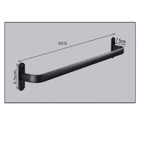 Barra Individual Toallero Cocina Baño Pared Soporte Rondon-6