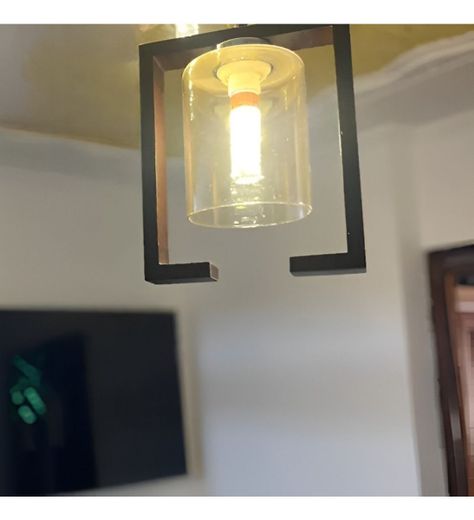 Lámpara Colgante Techo Decoración Elegante Cuadrada Jhn-6