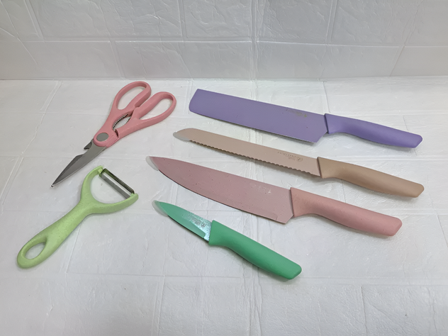Juego de Cuchillos Antiadherente Cocina Acero Inoxidable Lau-5